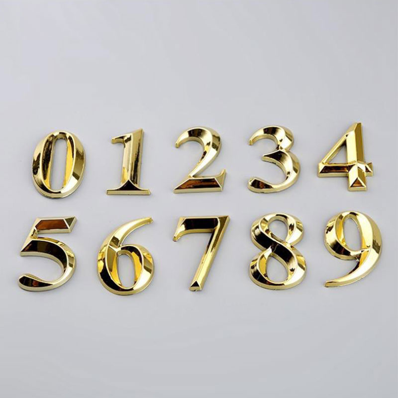 Home Office Number - 1PC Self Adhesive 3D Number Stickers
