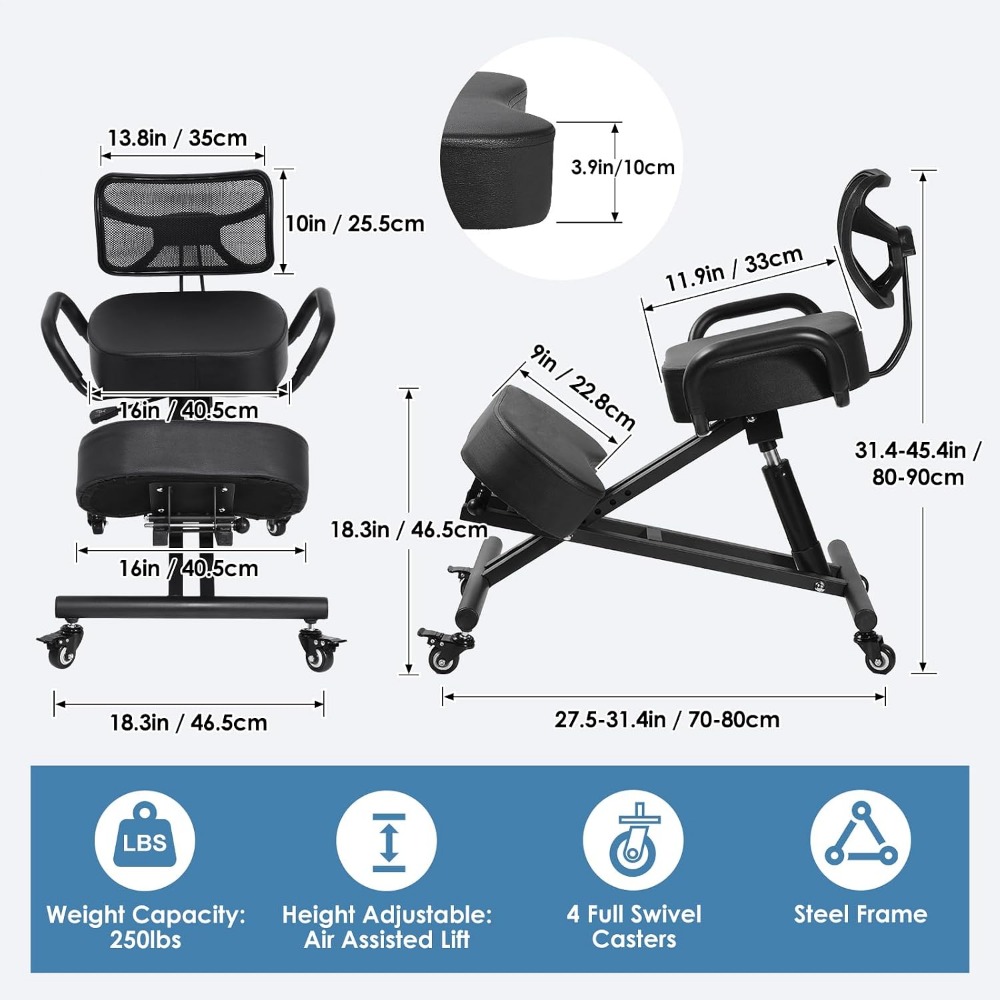 Adjustable Ergonomic Kneeling  - огляд і ціна Ergonomic Office Chair