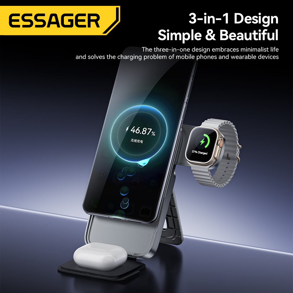 Essager 3-in-1 Portable Foldin - огляд і ціна Desk Charging Station