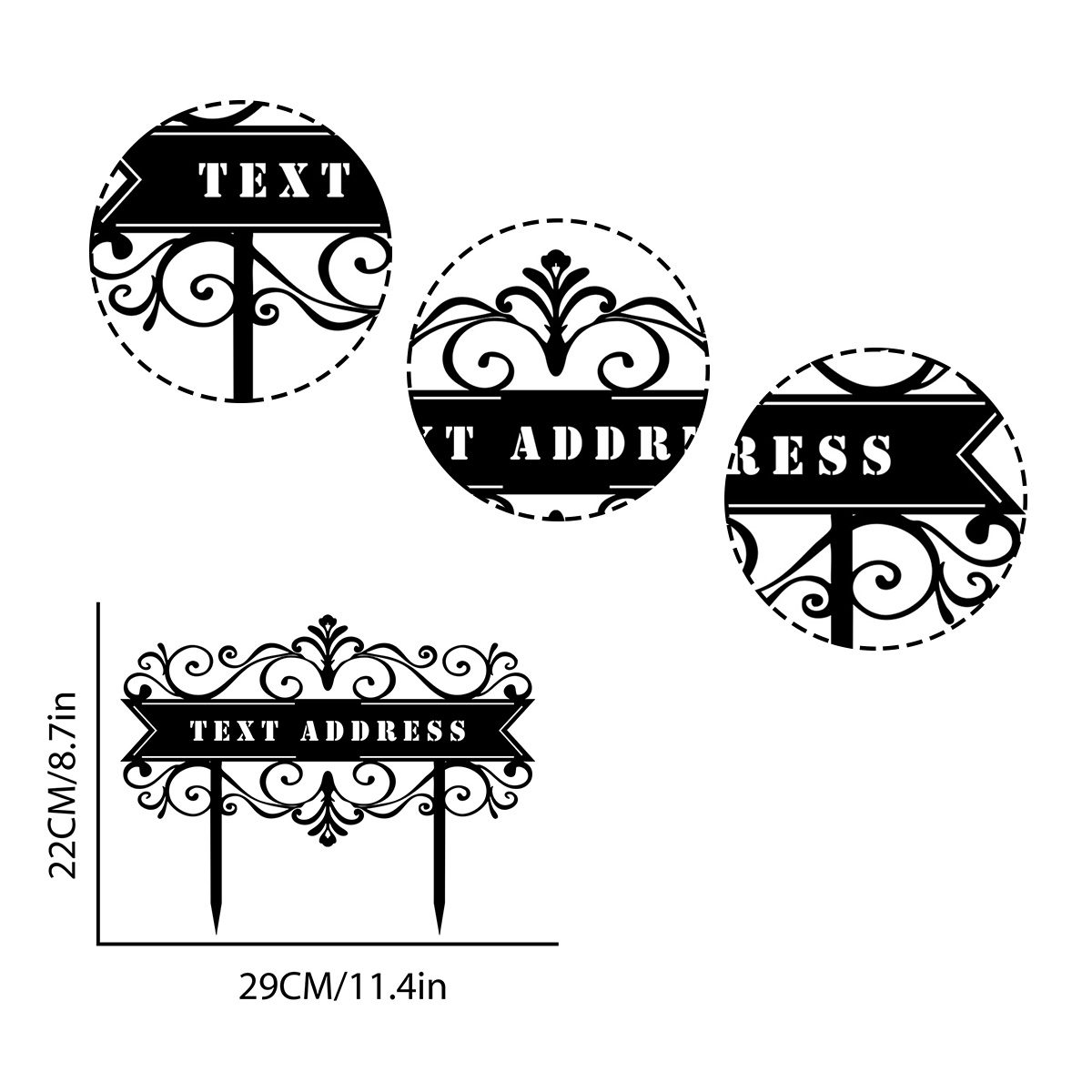 Custom Metal Address Stake,Add - огляд і ціна Home Office Number