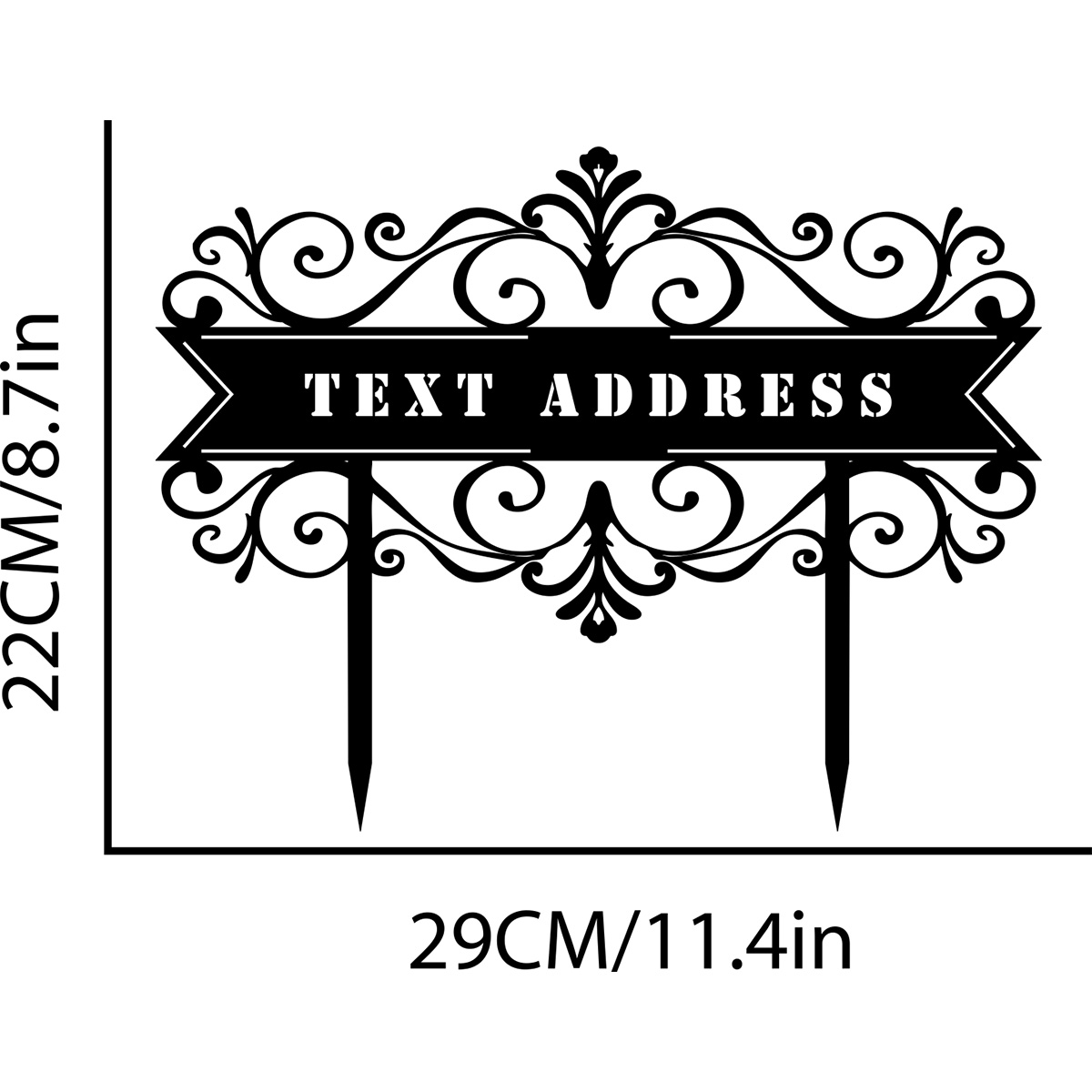 Custom Metal Address Stake,Add - огляд і ціна Home Office Number