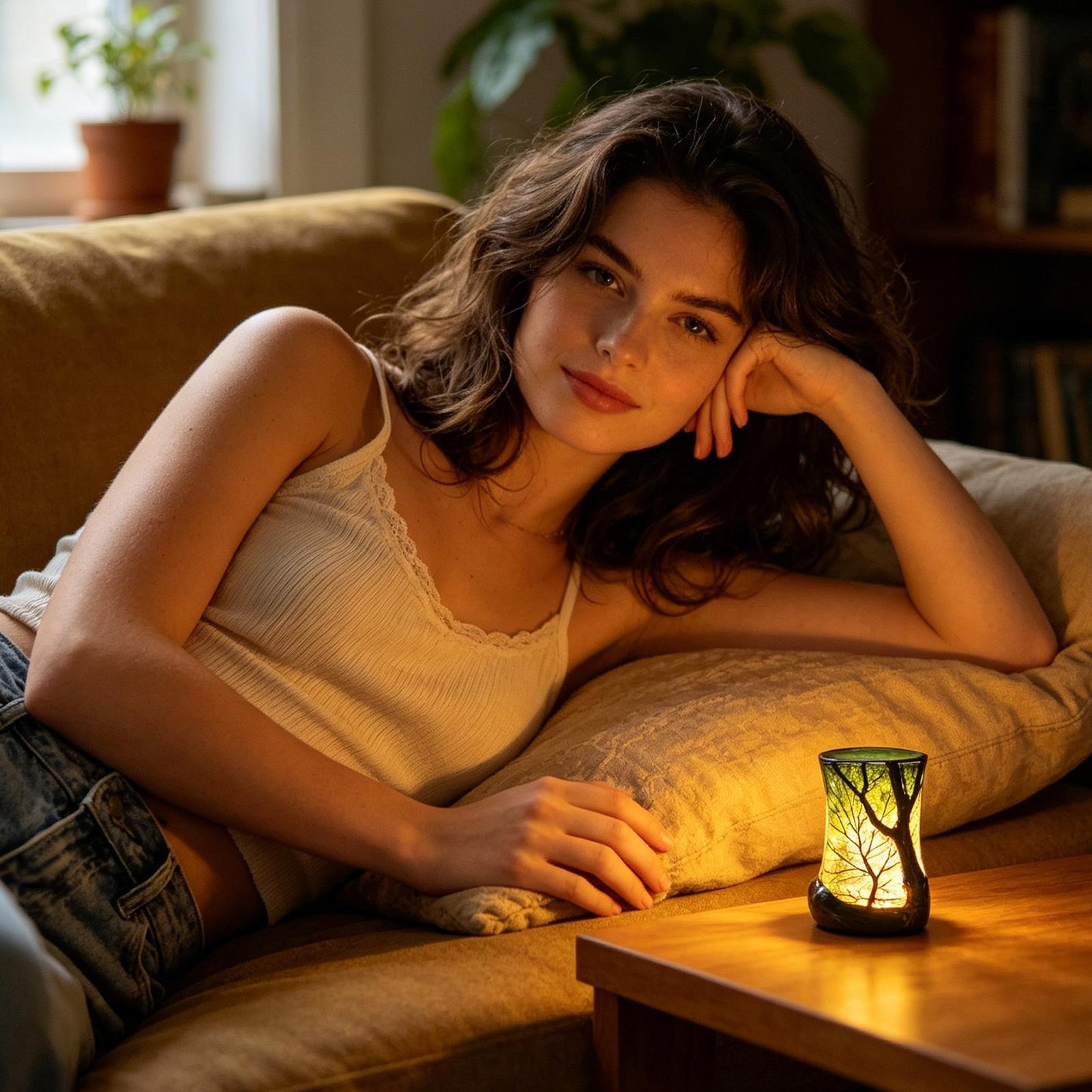 Bedside Table Lamp Forest Nigh - огляд і ціна Home Office Desk