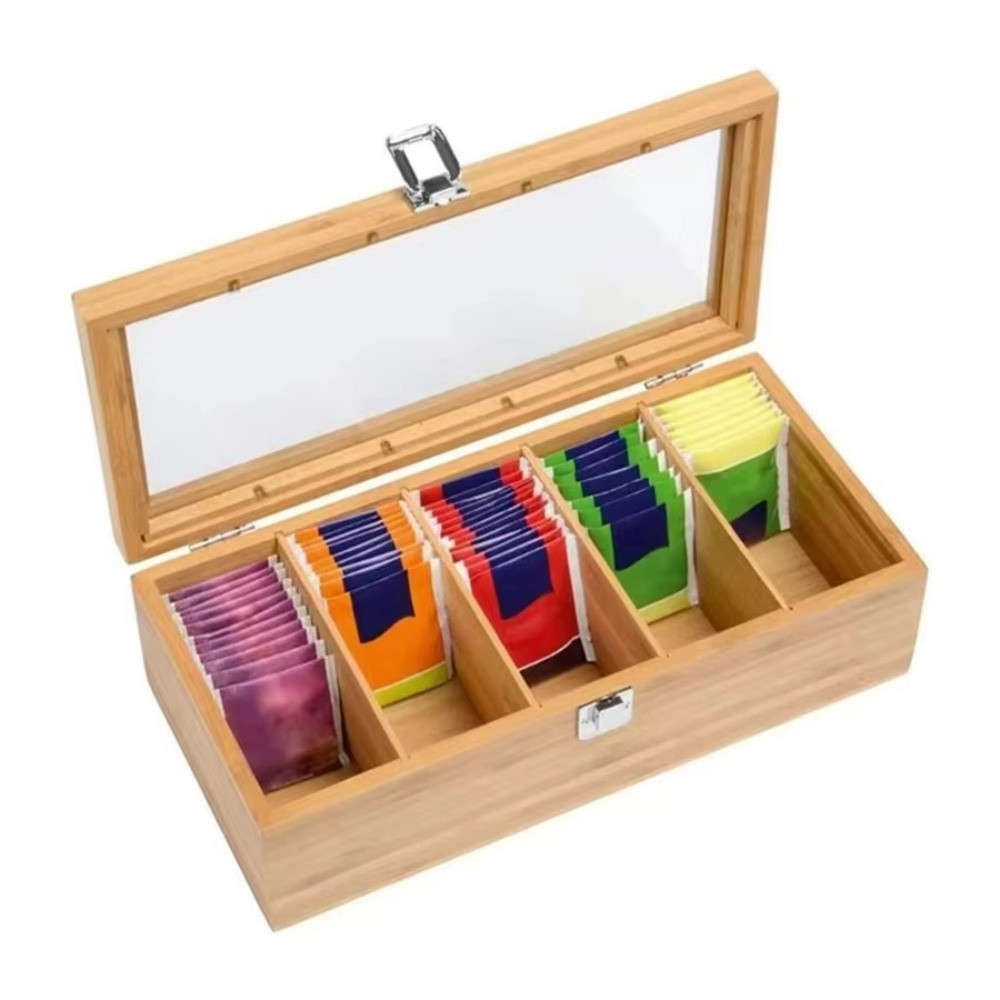 New Bamboo Tea bag Storage Box - огляд і ціна Home Office Bagas