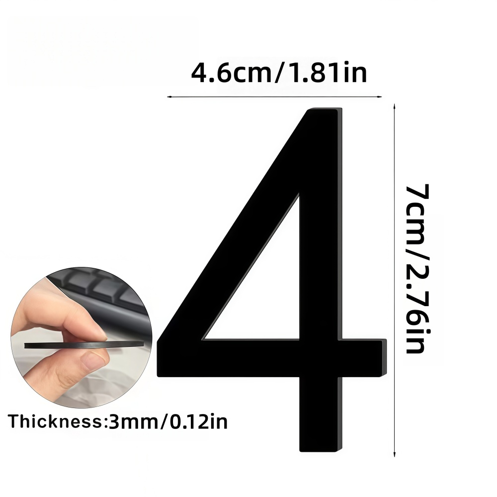 1pc 3d Digits House Number Sel - огляд і ціна Home Office Number