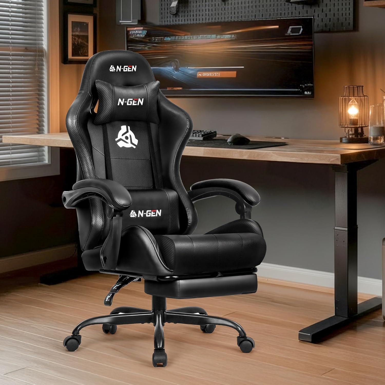 Gaming Chair with Footrest Lum - огляд і ціна Home Office Desks