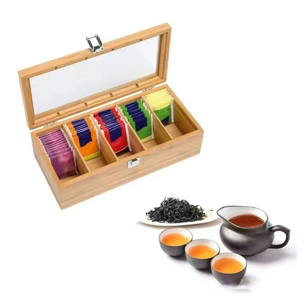 Portable Bamboo Tea bag Storag - огляд і ціна Home Office Bagas