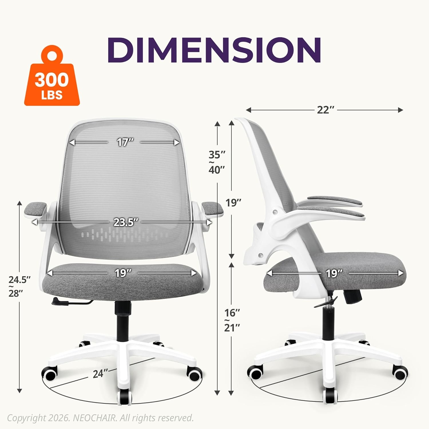 Ergonomic Mesh Office Chair wi - огляд і ціна Home Office Desks