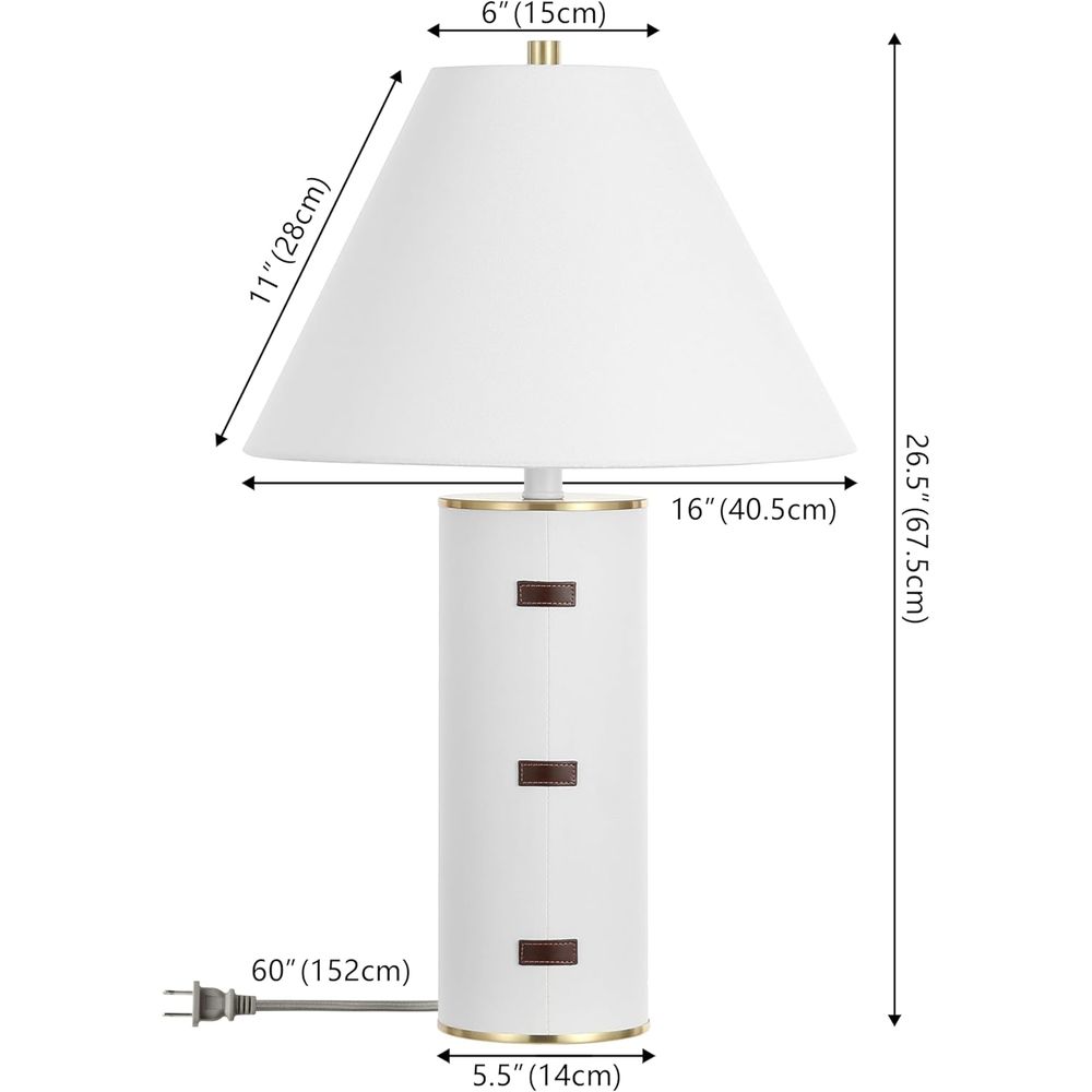 27-inch LED Table Lamp - White - огляд і ціна Home Office Desk