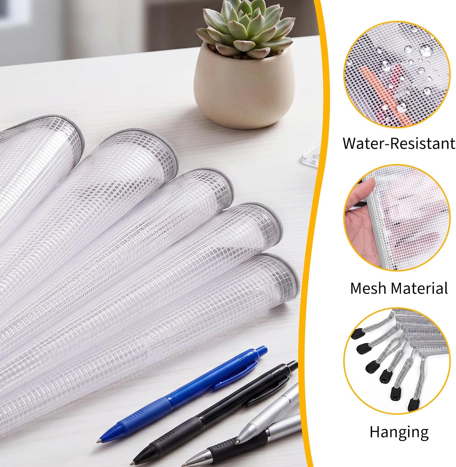 56-Pack Waterproof PVC Mesh Zi - огляд і ціна Home Office Bagas