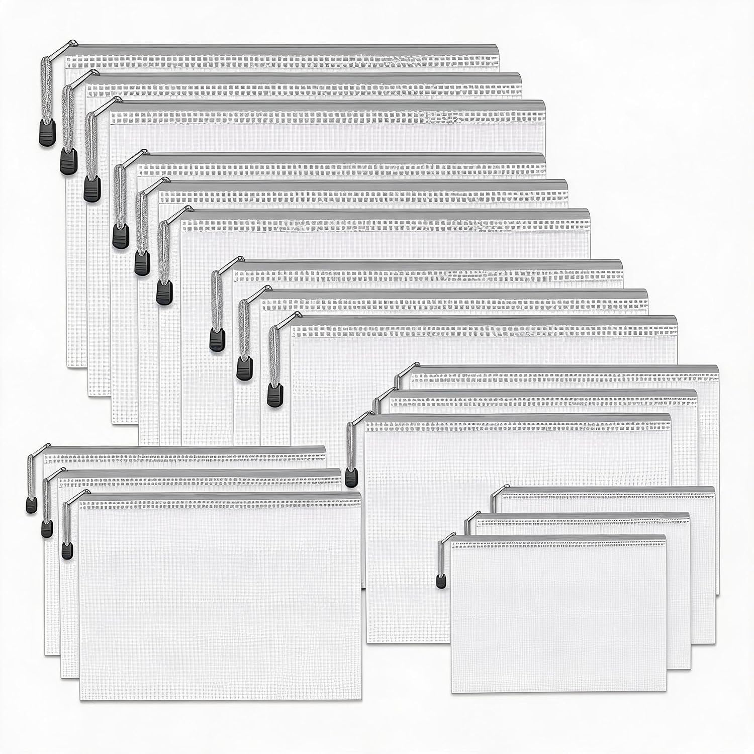 56-Pack Waterproof PVC Mesh Zi - огляд і ціна Home Office Bagas