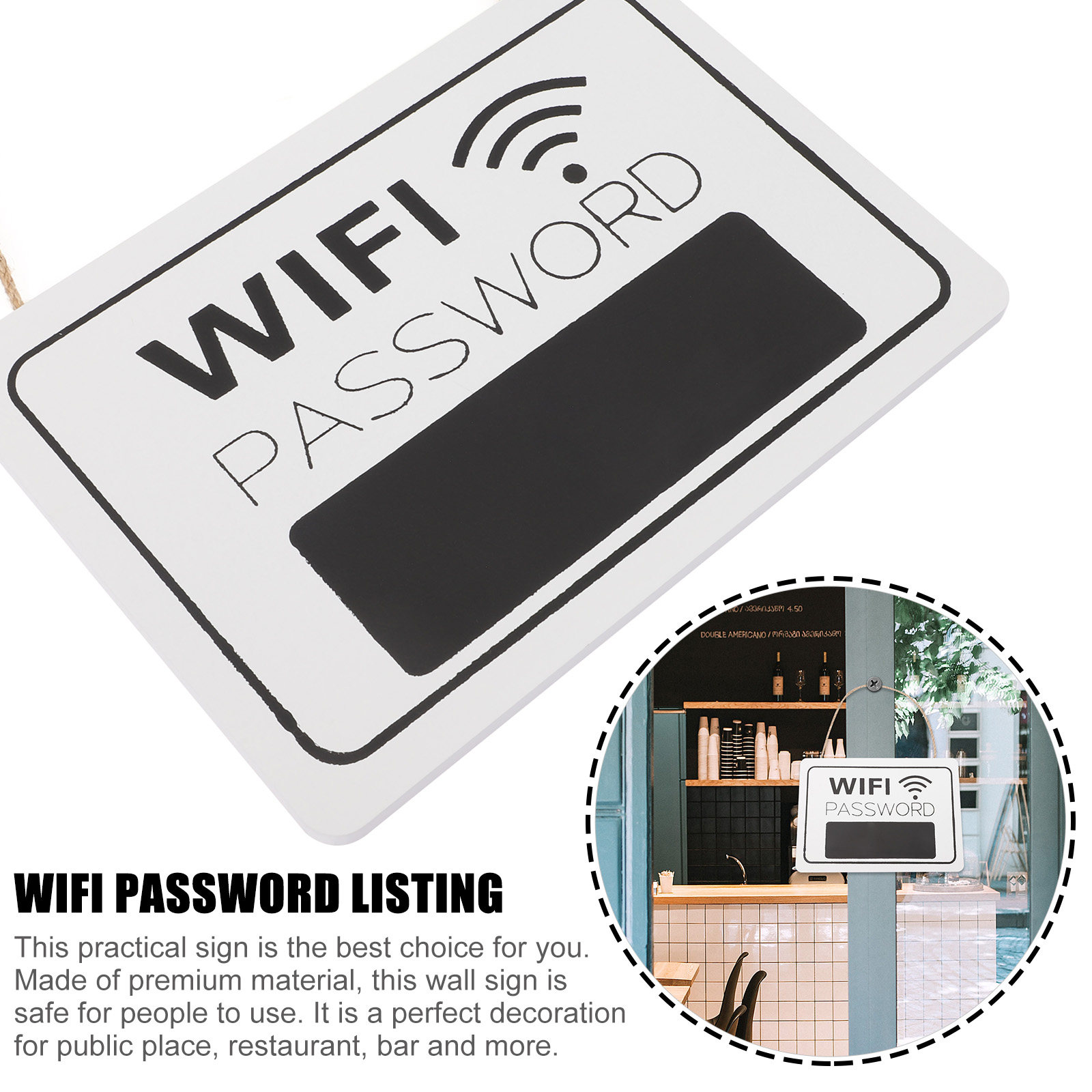 WiFi Password Sign for Home Re - огляд і ціна Home Office Updates