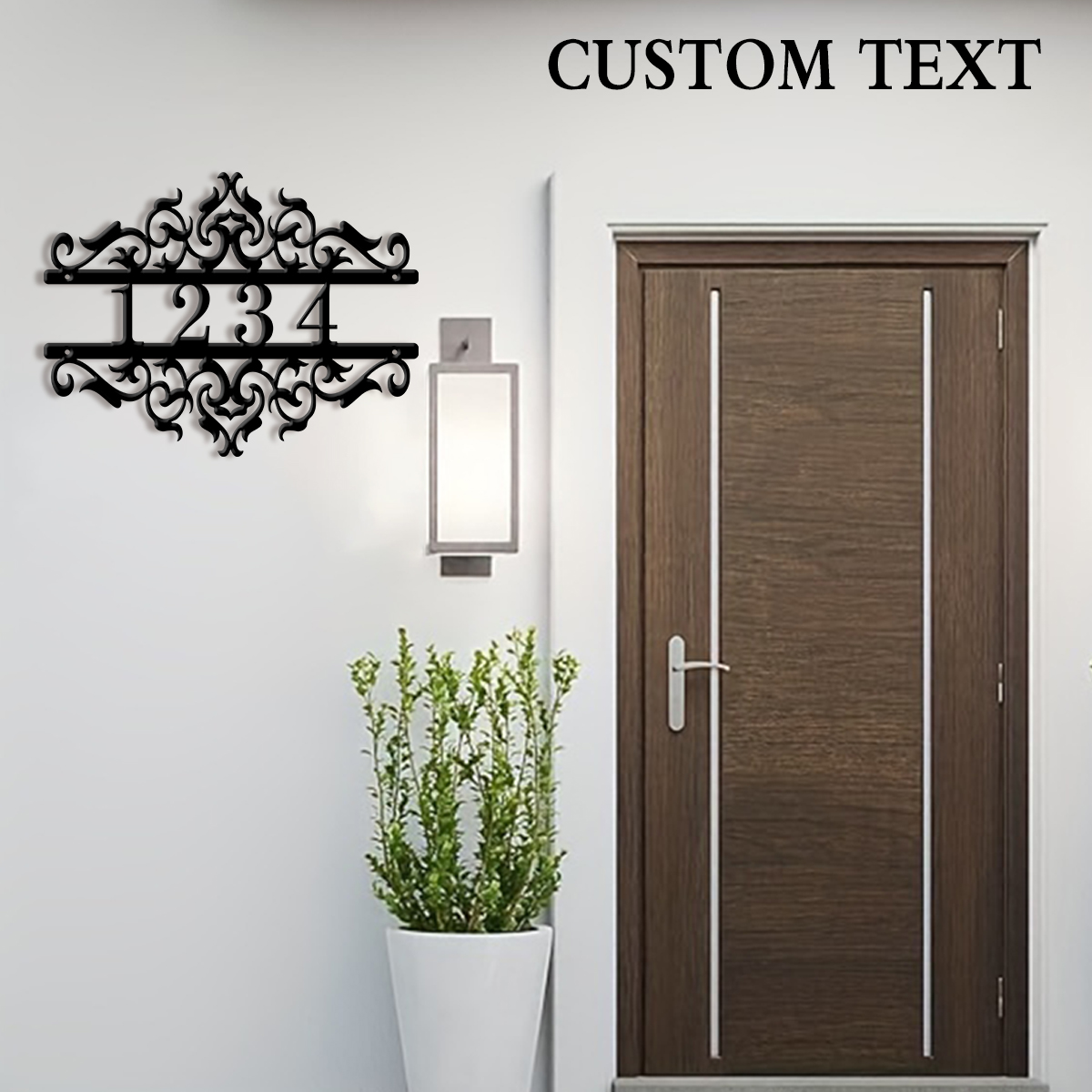 1Pc Custom heart Metal Door St - огляд і ціна Home Office Number