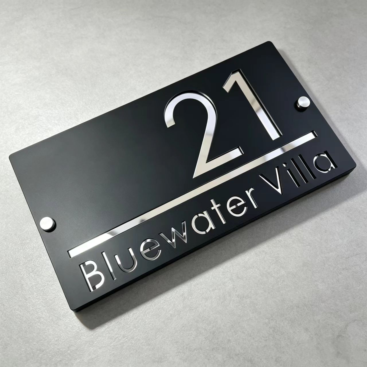 Custom Acrylic Laser-Cut Signs - огляд і ціна Home Office Number