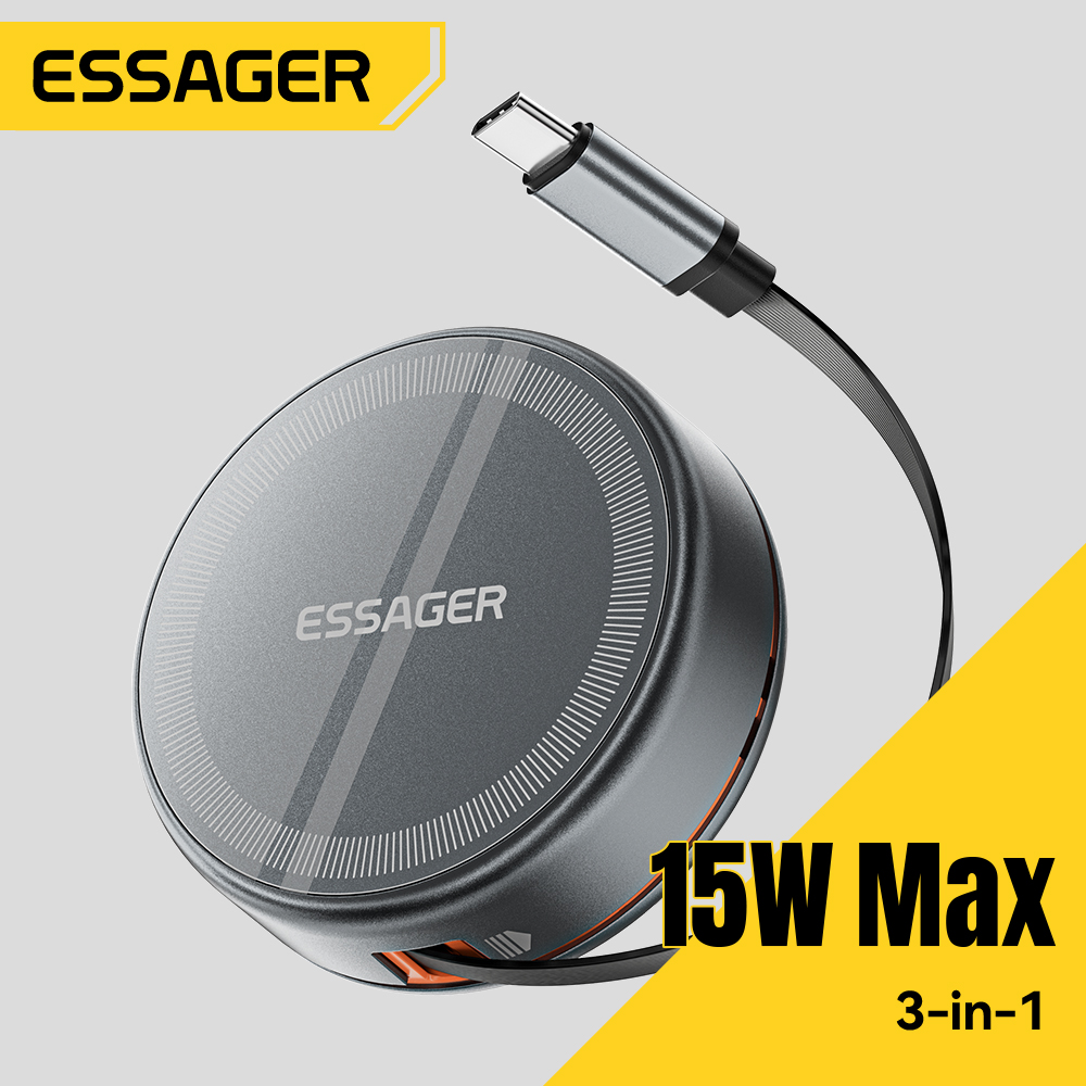 Essager 15W 3 in 1 Magnetic Wi - огляд і ціна Desk Charging Station