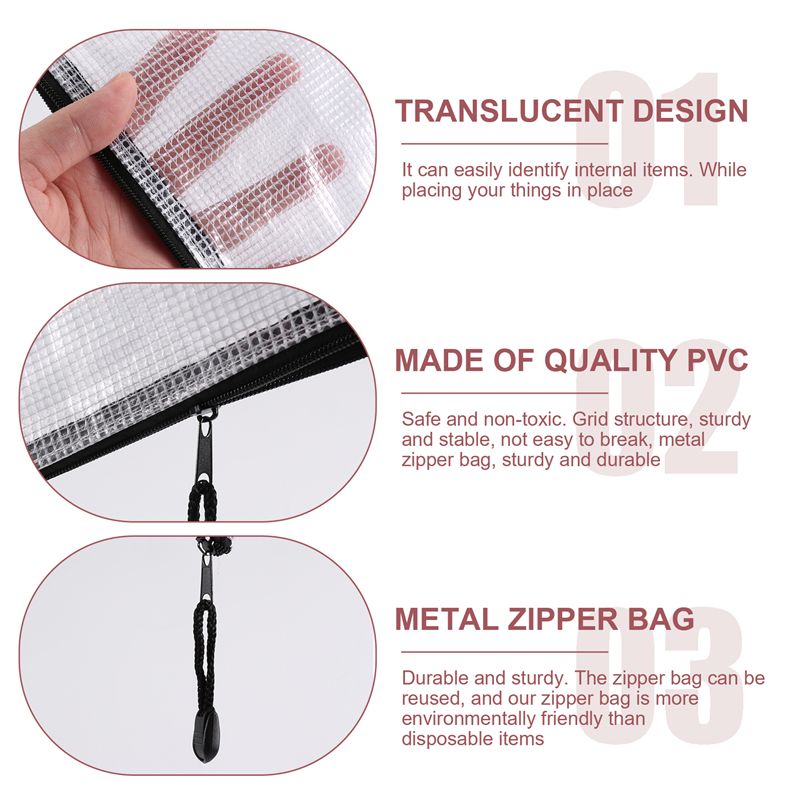 Leading-18Pcs Mesh Zipper Pouc - огляд і ціна Home Office Bagas
