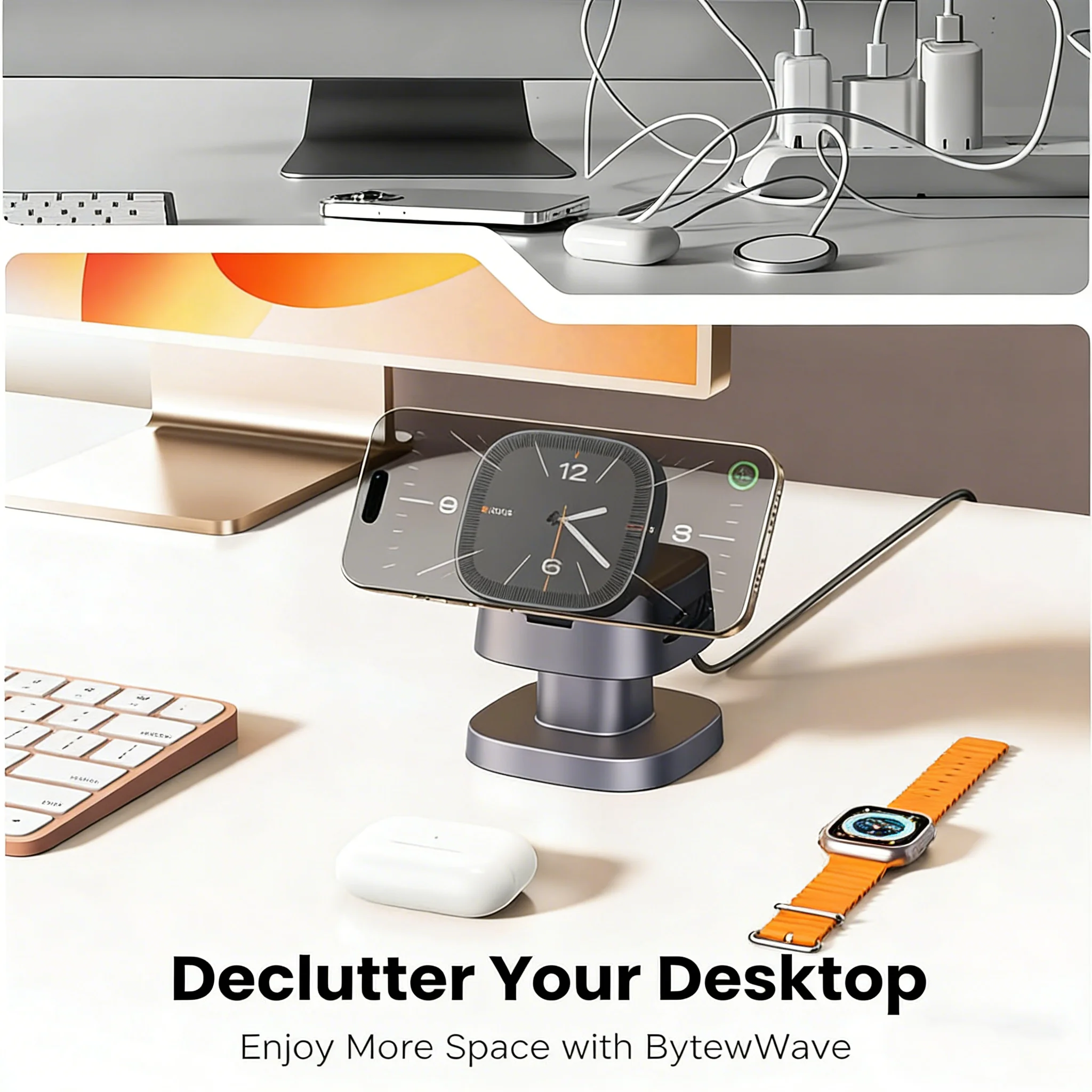 TIMESS Night Light Mashroom Wi - огляд і ціна Desk Charging Station